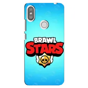 Чехлы Brawl Stars для Xiaomi Redmi S2 (AlphaPrint) (Лого Бравл Старс)