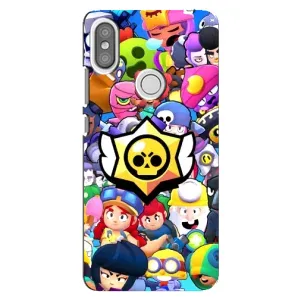 Чехол для Xiaomi Redmi S2 Бравл Старс (VPrint) (Лого Brawl Stars)