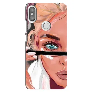 Чохол з друком для Xiaomi Redmi S2 - (Мода) (AlphaPrint) (Макіяж)