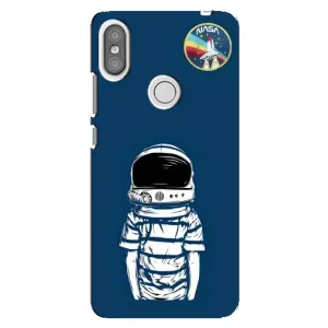 Чехол NASA для Xiaomi Redmi S2 (AlphaPrint) (Мальчик в шлеме)
