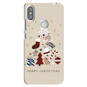 Рождественские, Праздничные Чехлы для Редми S2 (Merry Christmas)