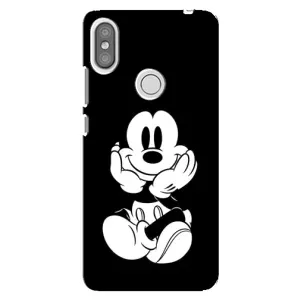 Міккі Маус чохол для Xiaomi Redmi S2 (AlphaPrint - Мультяшні) (Маус на чорному)
