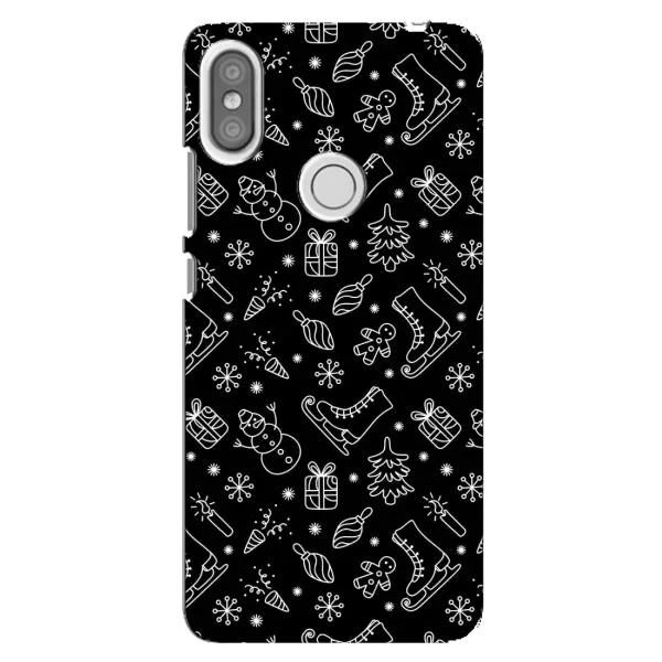 Чехол с принтом «Новогодний фон» для Xiaomi Redmi S2 Чехол с принтом «Новогодний фон» для Xiaomi Redmi S2