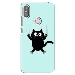 Чохол з принтом для Xiaomi Redmi S2 (AlphaPrint) Модні коти (Падаючий кіт)