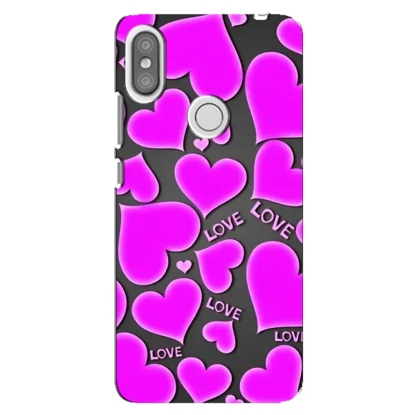 Чехол с принтом «Pink hearts» для Xiaomi Redmi S2