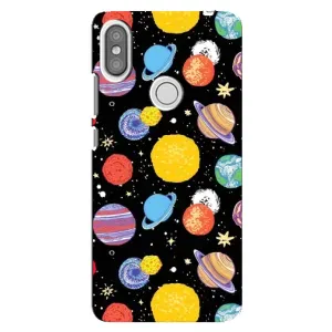 Космические Чехлы для Редми S2 (VPrint) (Рисованные планеты)