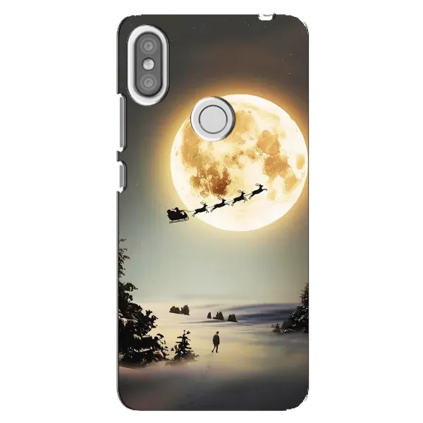 Чехол с принтом «Санта на луне» для Xiaomi Redmi S2 Чехол с принтом «Санта на луне» для Xiaomi Redmi S2