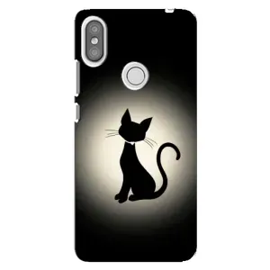 Чохол з принтом для Xiaomi Redmi S2 (AlphaPrint) Модні коти (Силует котика)