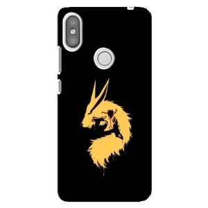 Naruto Anime Чехлы для Редми S2 (AlphaPrint) (силуэт Курама Наруто)