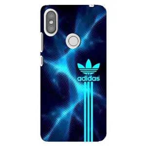 Чохли Адидас для Xiaomi Redmi S2 (AlphaPrint) (Синій Адідас)