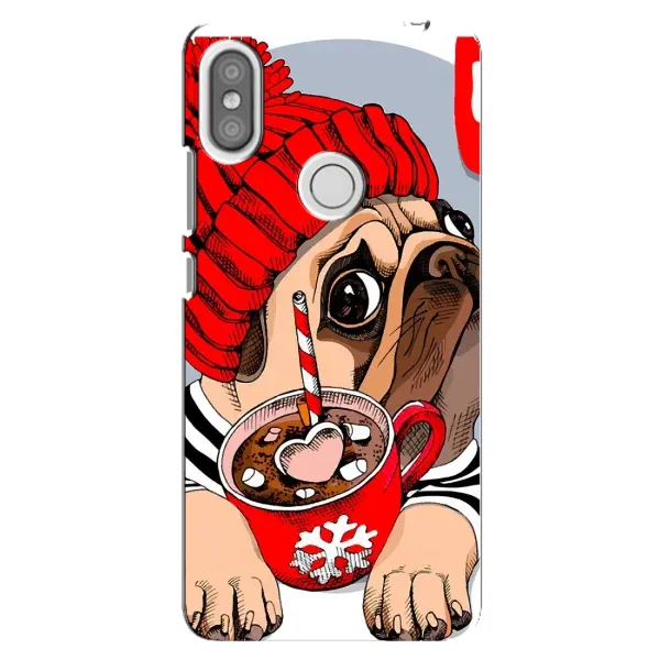 Чехол с принтом «Собачка в шапке» для Xiaomi Redmi S2
