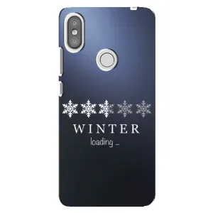 Зимние Чехлы для Редми S2 - прозрачный фон (Winter loading)