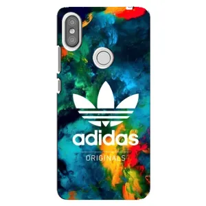 Чохли Адидас для Xiaomi Redmi S2 (AlphaPrint) (Яскравий Адідас)