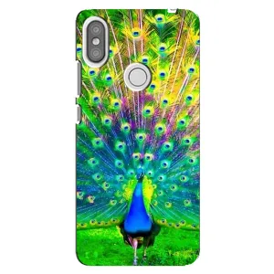 Чехол с птицами на Xiaomi Redmi S2 (VPrint) (Яркий Павлин)