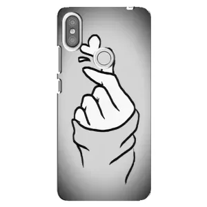 Чохол з принтом для Xiaomi Redmi S2 (AlphaPrint - Знак сердечка) (Значок Love)