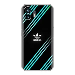 Чохли Адидас для Xiaomi Redmi Turbo 4 Pro (AlphaPrint) (Адідас з полосами)