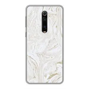 Мраморный чехол на Xiaomi Mi 9T (VPrint) (Белый мрамор)