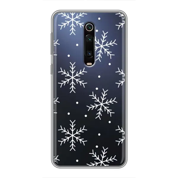 Чехол с принтом «Белые снежинки» для Xiaomi Mi 9T