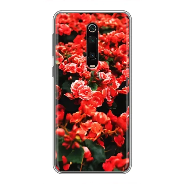 Чехол с принтом «Цветы красные» для Xiaomi Mi 9T