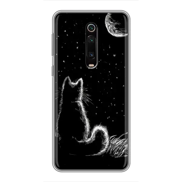Чехол с принтом «Котик и луна» для Xiaomi Mi 9T