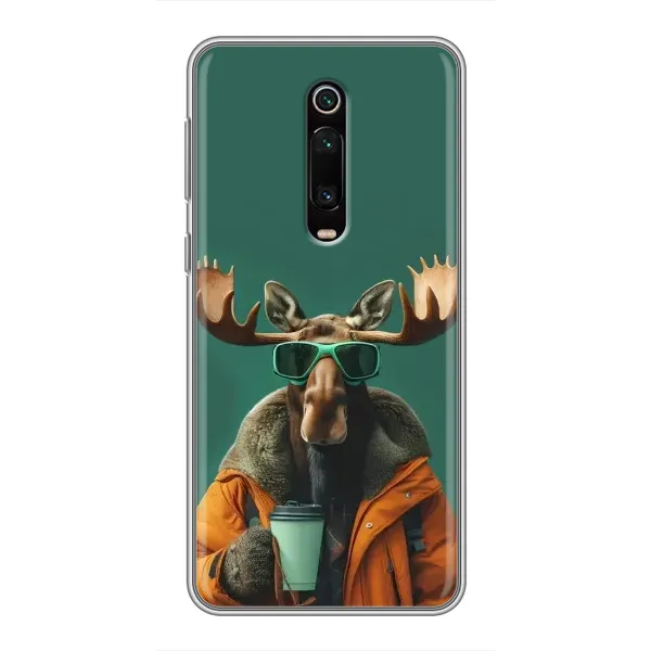 Чехол с принтом «Лось с кофе» для Xiaomi Mi 9T Чехол с принтом «Лось с кофе» для Xiaomi Mi 9T