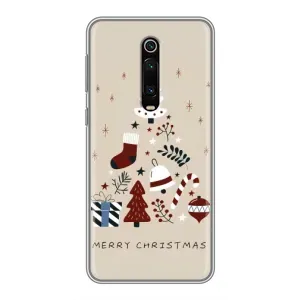 Рождественские Чехлы для Xiaomi Mi 9T (VPrint) (Merry Christmas)