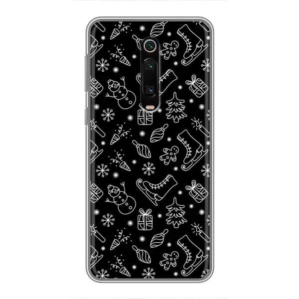 Чехол с принтом «Новогодний фон» для Xiaomi Mi 9T Чехол с принтом «Новогодний фон» для Xiaomi Mi 9T