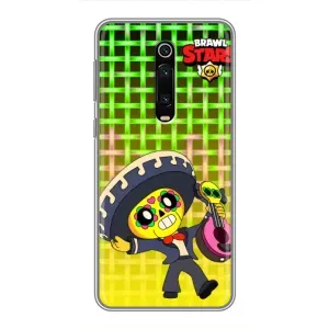 Чехлы Brawl Stars для Xiaomi Mi 9T (AlphaPrint) (Поко в самбреро)