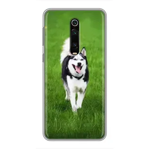 Чехол с Хаски для Xiaomi Mi 9T - (AlphaPrint) (Радостный Хаски)