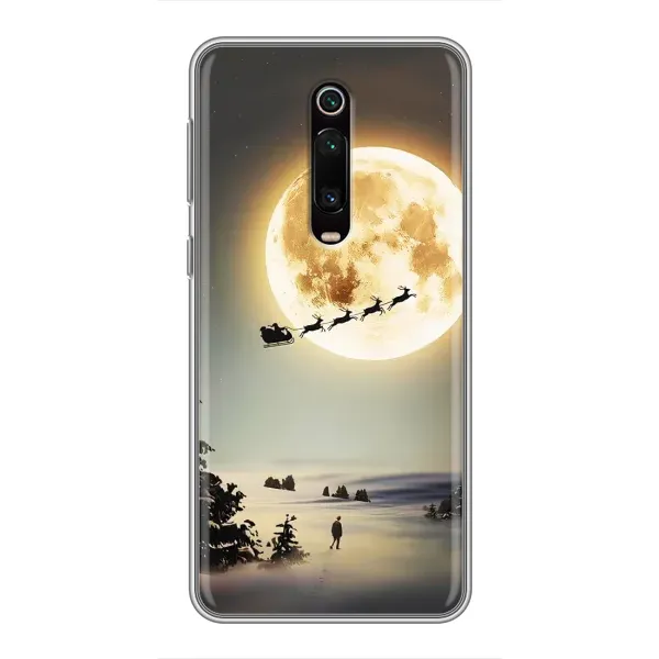 Чехол с принтом «Санта на луне» для Xiaomi Mi 9T Чехол с принтом «Санта на луне» для Xiaomi Mi 9T