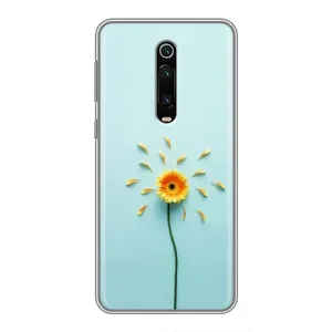 Чохли з квітами для Xiaomi Mi 9T (VPrint) (Жовта квітка)