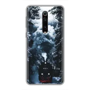 Новогодние, Праздничные Чехлы для Xiaomi Mi 9T - 2024 год (Зимний поезд)