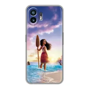 Чехол с мультфильмом Моана Xiaomi Turbo 4 (Моана с веслом)