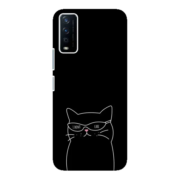 Чехол с принтом «Равнодушный кот» для Vivo Y12s