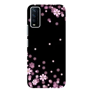 Чохол для ВіВО Y12s - з принтом (Дизайнерські) (AlphaPrint) (Квіти маленькі)