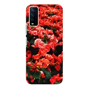 Чохли з квітами для ViVO Y12s (VPrint) (Квіти червоні)