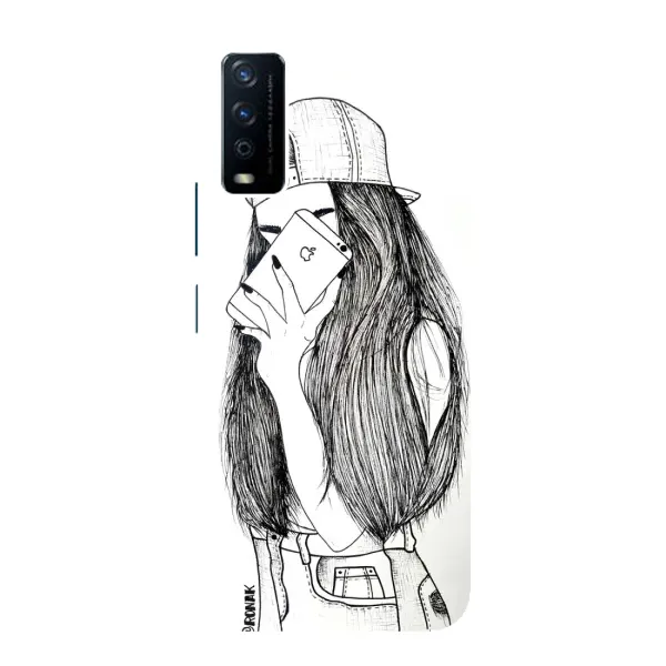 Чохол з принтом «Фото дівчини» для Vivo Y12s