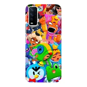Чехол для ViVO Y12s Бравл Старс (VPrint) (Герої Бравл Старс)