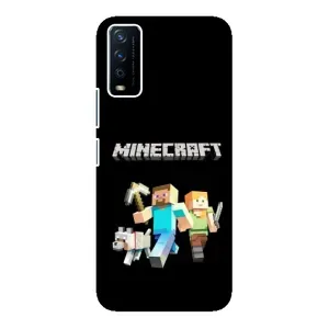 Чохол Майнкрафт на ViVO Y12s (AlphaPrint) Minecraft (герої Minecraft)