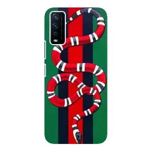 Чохли GUCCI для ВіВО Y12s (AlphaPrint) (Gucci змія)