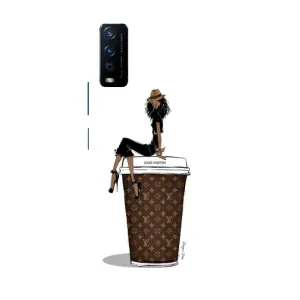 Чохли Луі Вітон для ViVO Y12s (AlphaPrint - LOUIS VUITTON) (кава LOUIS VUITTON)