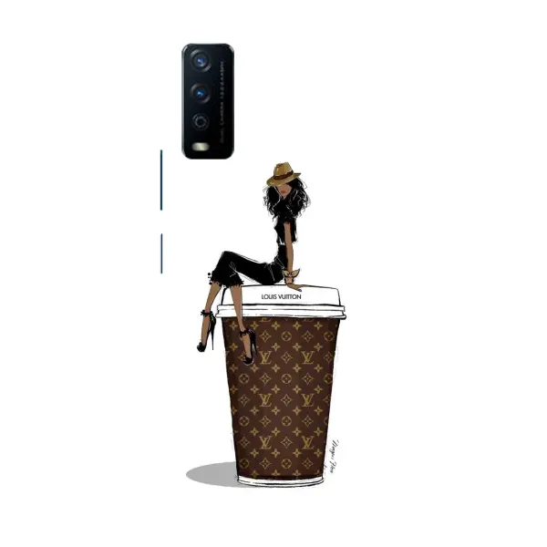 Чехол с принтом «кофе LOUIS VUITTON» для Vivo Y12s Чехол с принтом «кофе LOUIS VUITTON» для Vivo Y12s