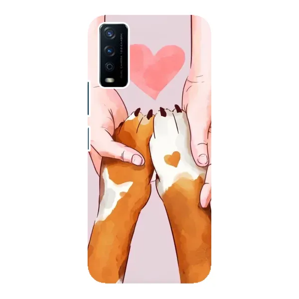 Чохол з принтом «Любовь до собак» для Vivo Y12s