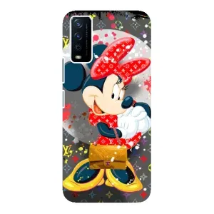 Чохол Disney Mouse ViVO Y12s (PREMIUMPrint) (Minni з бантіком)