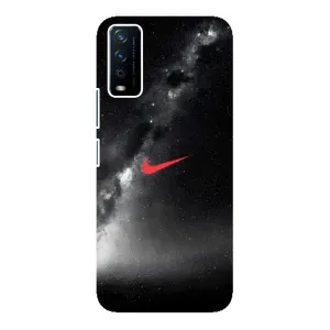 Чохол для ViVO Y12s - з принтом Найк (AlphaPrint) (Найк червоний)
