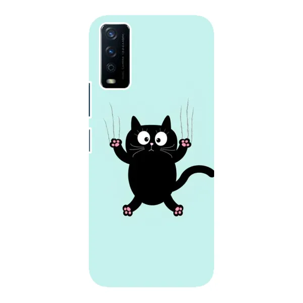 Чехол с принтом «Падающий кот» для Vivo Y12s Чехол с принтом «Падающий кот» для Vivo Y12s