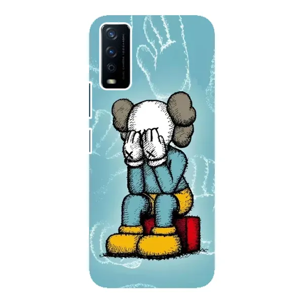 Чехол с принтом «Плач Bearbrick» для Vivo Y12s