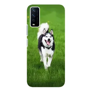 Чохол з Хаскі ViVO Y12s - (AlphaPrint) (Радісний Хаскі)