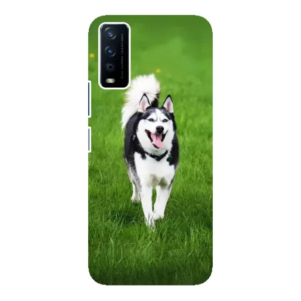 Чехол с принтом «Радостный Хаски» для Vivo Y12s Чехол с принтом «Радостный Хаски» для Vivo Y12s