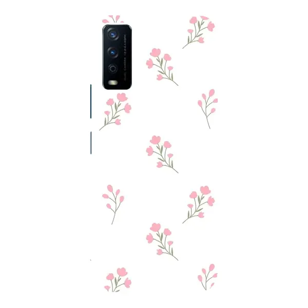 Чехол с принтом «Розовые цветы» для Vivo Y12s